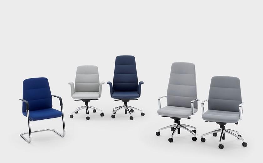 Viganò Кресло для руководителя из ткани с высокой спинкой Star sun-id-1502495 - Вид №3