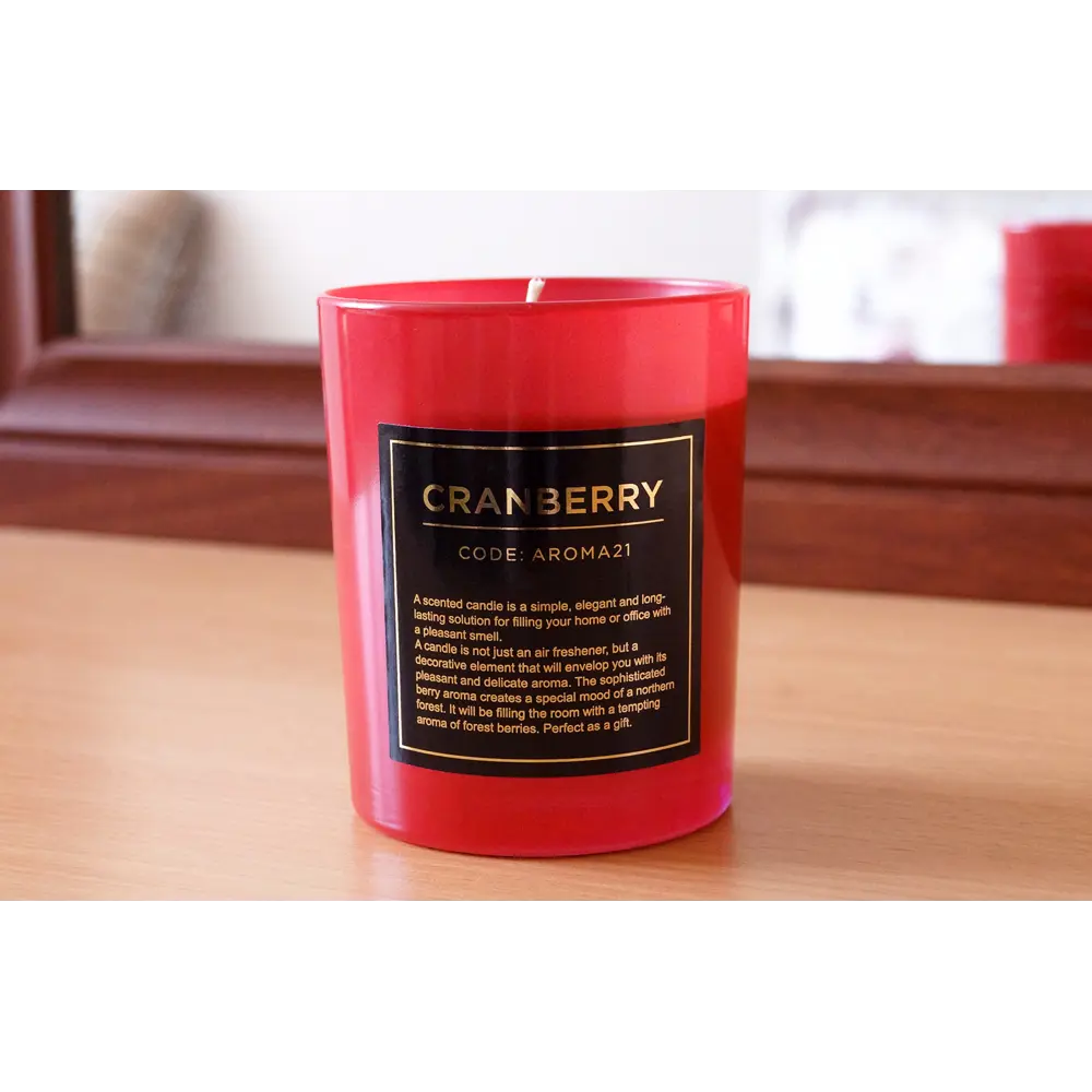 Свеча ароматическая Cranberry цвет красный 82625941 STLM-2028691 Santreyd  - Вид №2