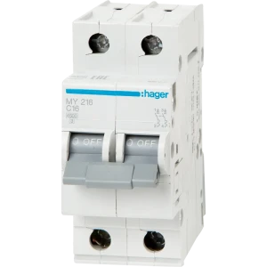 Автоматический выключатель Hager MY216 1P N C16 А 4.5 кА