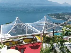 Sprech Беседка из оцинкованной стали с огнеупорным листом ПВХ. Airone system