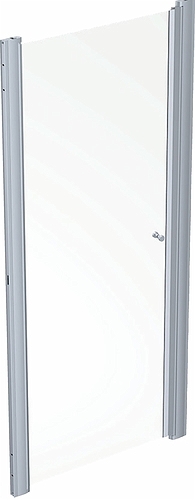 500.910.00.5 Распашная дверь IDO Showerama 10-0, IDO Showerama 10-0, матовый профиль / прозрачное стекло, 700 мм  - Вид №2