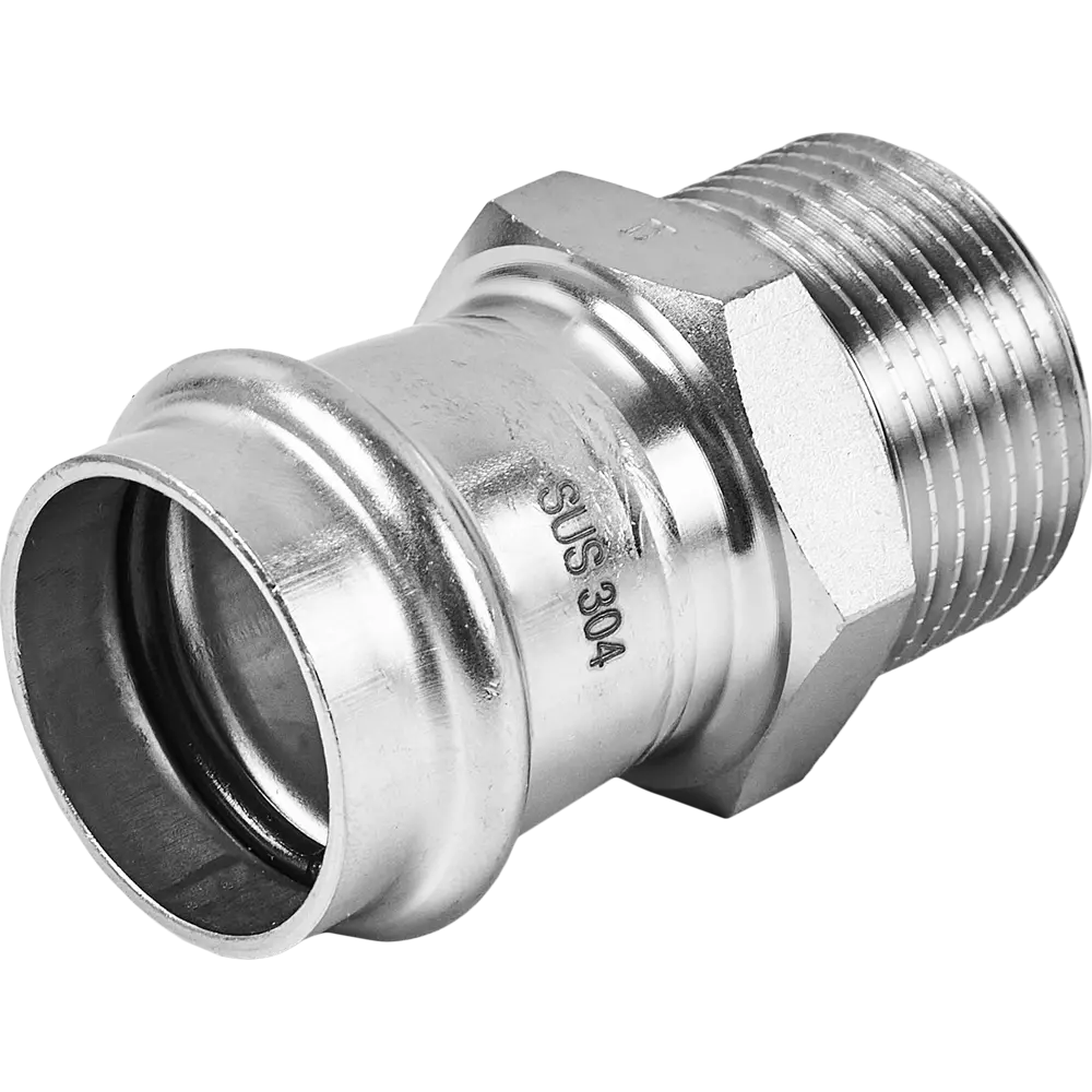 Муфта переходная Rommer 1"x28 мм ВПр-НР нержавеющая сталь STLM-2099688