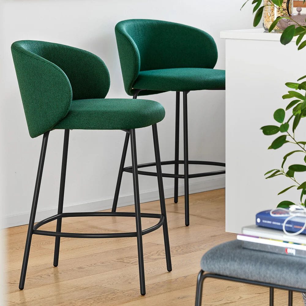 Высокий тканевый стул с подставкой для ног Connubia Тука ARCH-00065702 - Вид №1