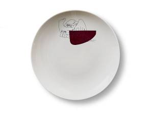 Набор из 2 фарфоровых десертных тарелок