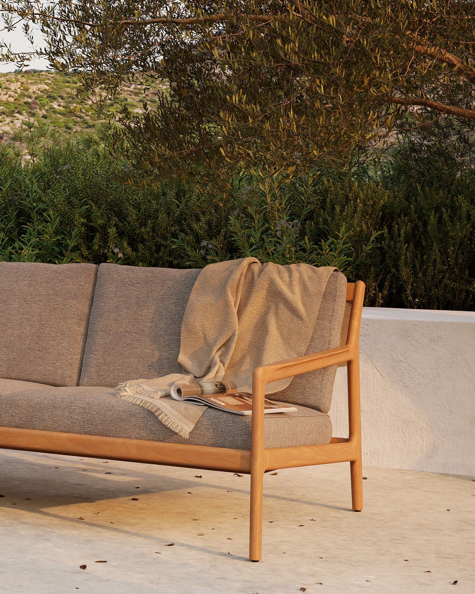 2-местный тканевый садовый диван Ethnicraft Джек ARCH-00066813 - Вид №6