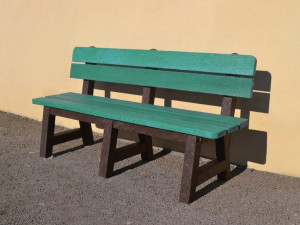 Детская скамейка Strongplast со спинкой