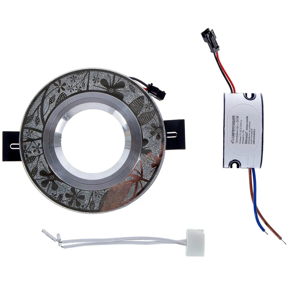 Спот встраиваемый Segreto, GU5.3, 50 Вт, цвет серебро 16521450 STLM-2053662 Elektrostandard  - Вид №2