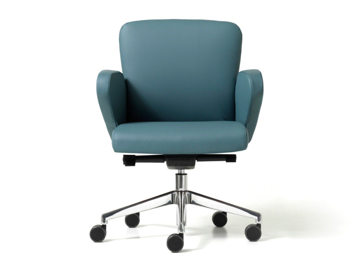 Офисное кресло с регулируемой высотой и кожаными колесами с 5 спицами Diemme Halfpipe ARCH-00084085