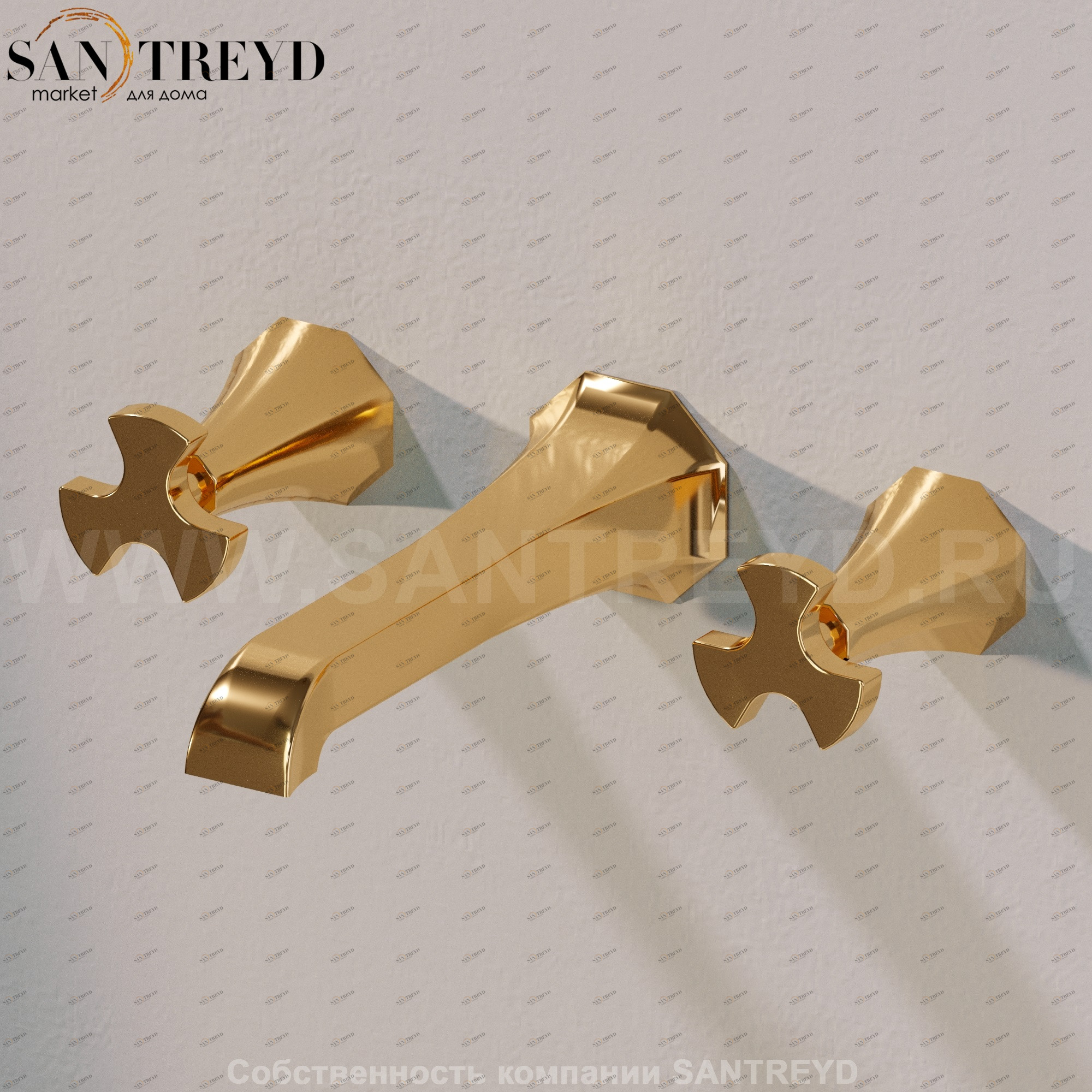 Flaminia EVERGREEN Смеситель для раковины золотой EG206 Ceramica Flaminia