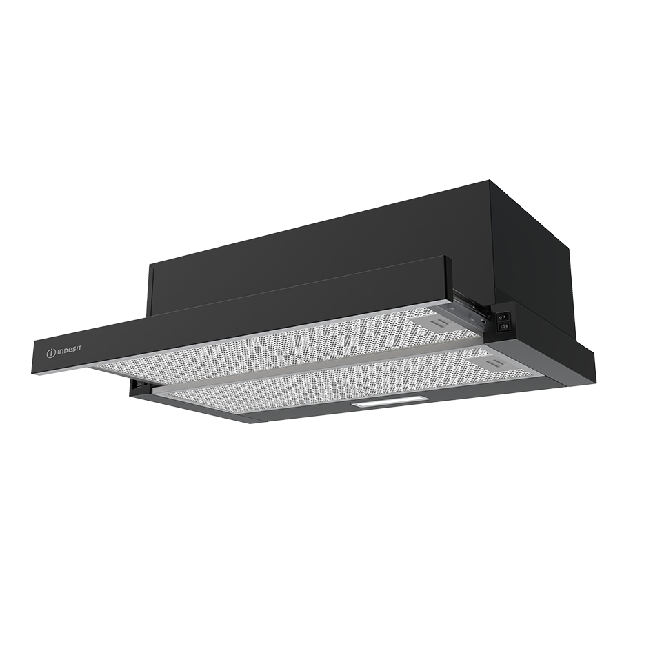 9279002 Вытяжка телескопическая Indesit INT 64R BL черный/черный STDN-0115918 - Вид №1