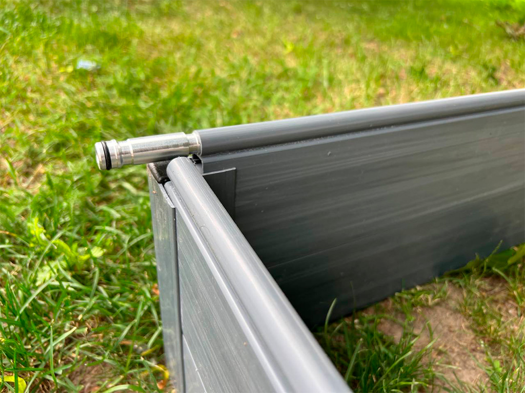 Грядка ПВХ 2х1 м. высота 23,5 см с автополивом ГеоПластБорд GPBST-157 - Вид №3