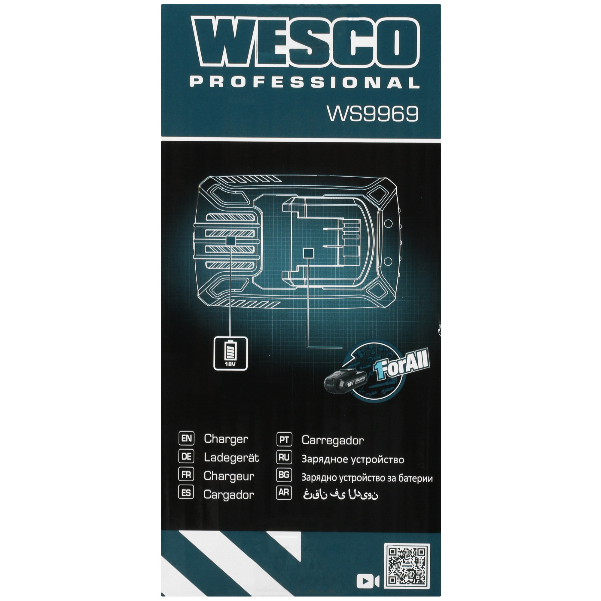 Зарядное устройство Wesco WS9969 1ForAll 18V 5410948 STDN-0139249 - Вид №4