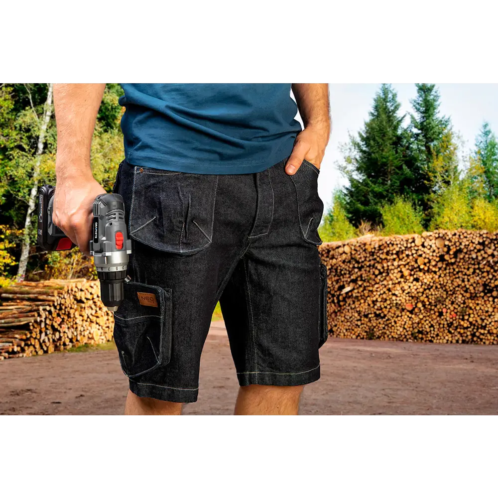 Шорты Neo Tools Denim синие размер S рост 175-178 STLM-2156630 - Вид №4