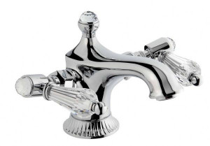 98003LCSWBR Смеситель The One для раковины. Прозрачные кристаллы Swarovski, цвет бронза