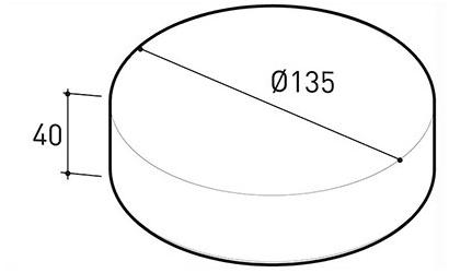Varaschin Круглый садовый пуф из ткани Belt 221p4 - Вид №8