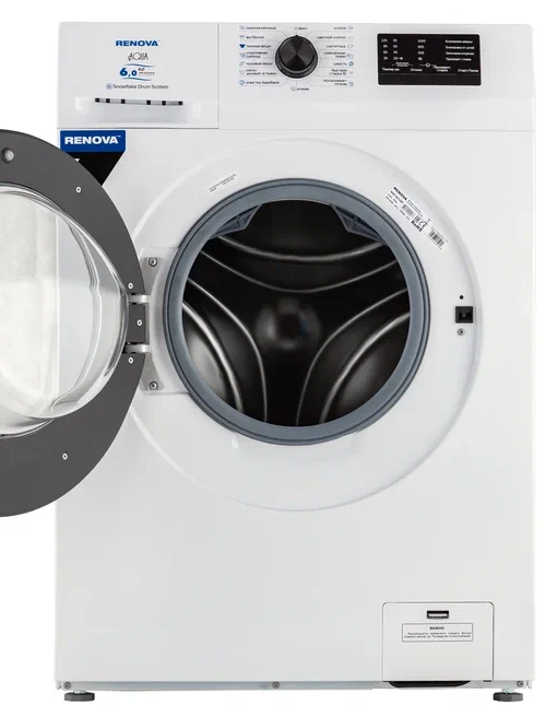 9991005 Стиральная машина RENOVA WAF-6010M1 белый STDN-0058252 - Вид №1