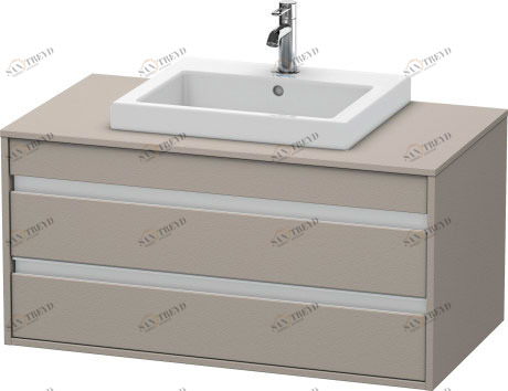 KT675501414 Тумбочка подвесная Ketho #KT6755 1000 x 550 мм Терра, декор Duravit
