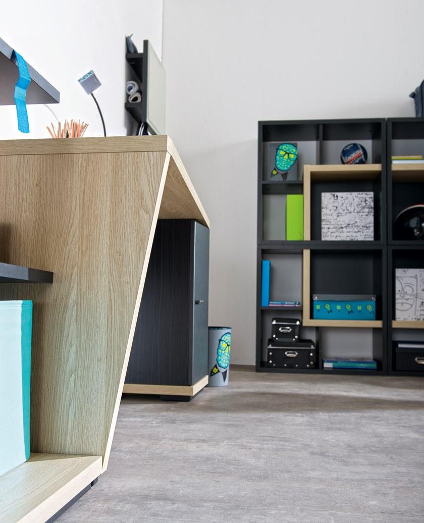 GAUTIER Модульный открытый книжный шкаф из меламина Urban 1a12300 - Вид №8