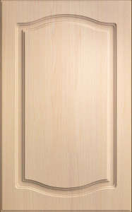 Фасады для кухни Классика Фрезеровка «Классика двойная» Береза розовая №64