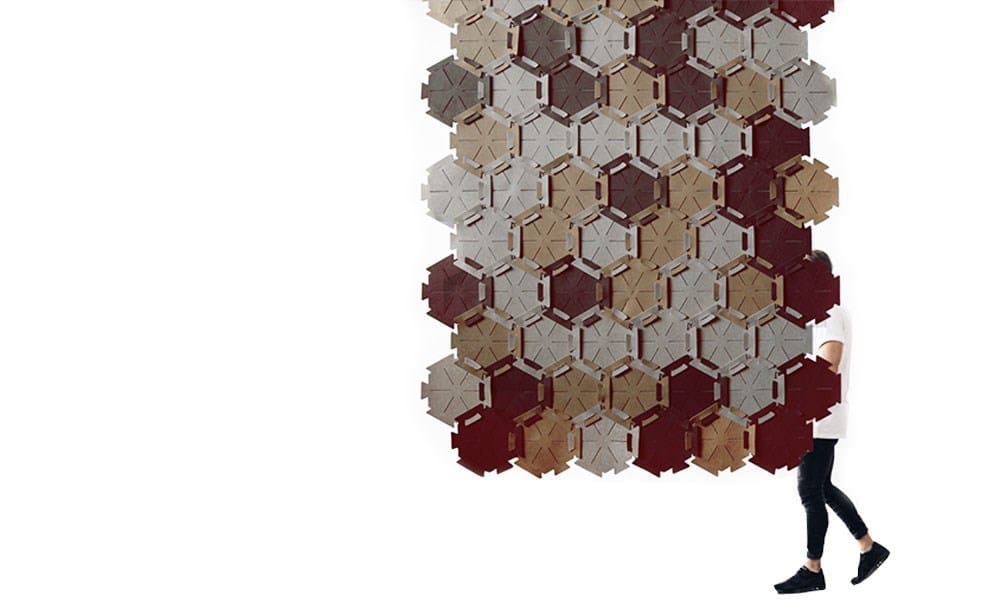 Акустическая подвесная панель из ПЭТ Slalom войлок ARCH-00038651 - Вид №11