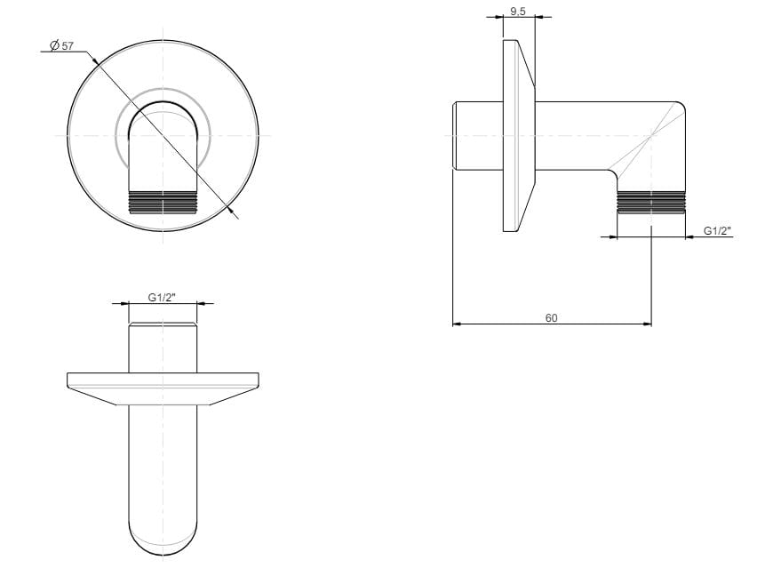 Водозаборник Rubinetterie Frattini душевые колонны ARCH-00119948 - Вид №2