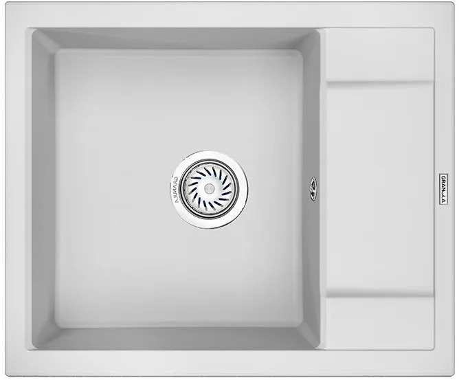 6002, АРКТИК (БЕЛЫЙ), кухонная мойка, кварц