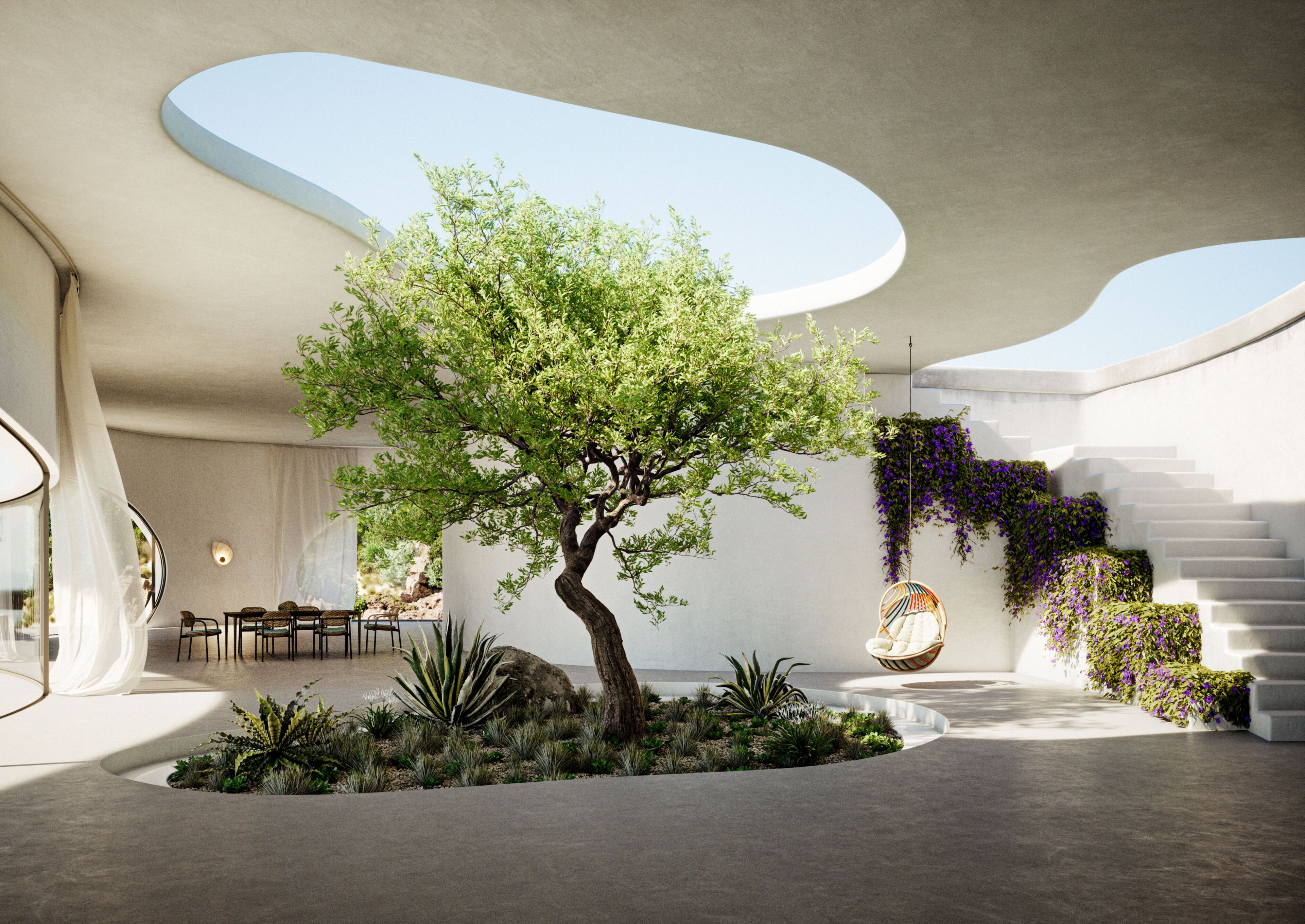 1 место ткань висит сиденье DEDON KIDA ARCH-00011431 - Вид №2