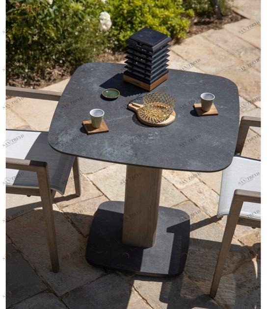 Les jardins Квадратный деревянный садовый стол Copenhague Ta04201