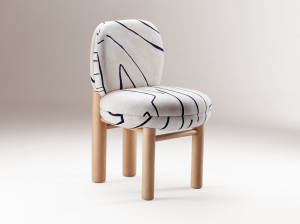 Мягкий стул из ткани