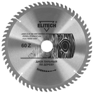 Диск пильный Elitech 1820.056600 9187630