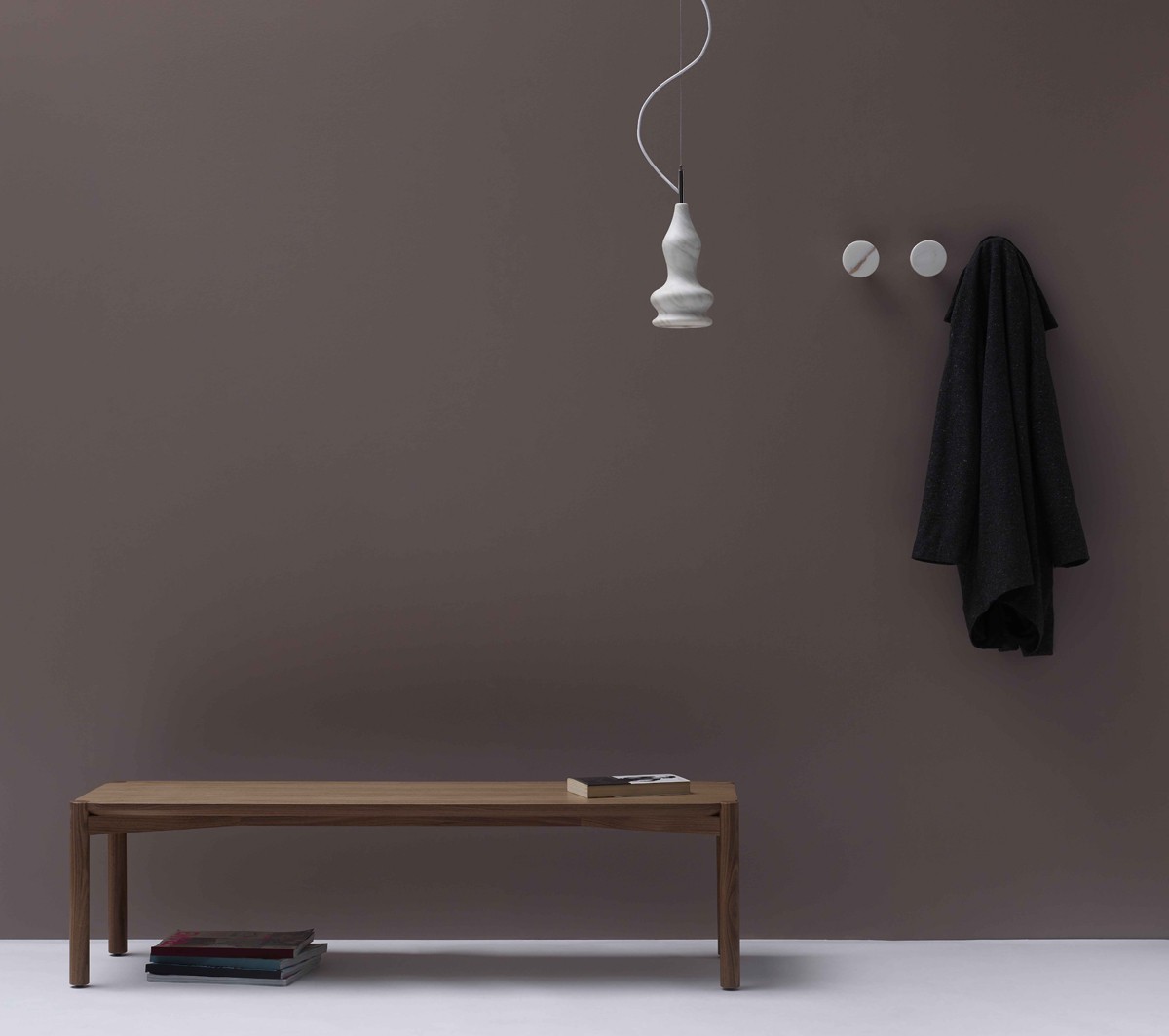 Ex.T Panchina Скамейка из орехового дерева EXPANCHINANOCE  - Вид №1