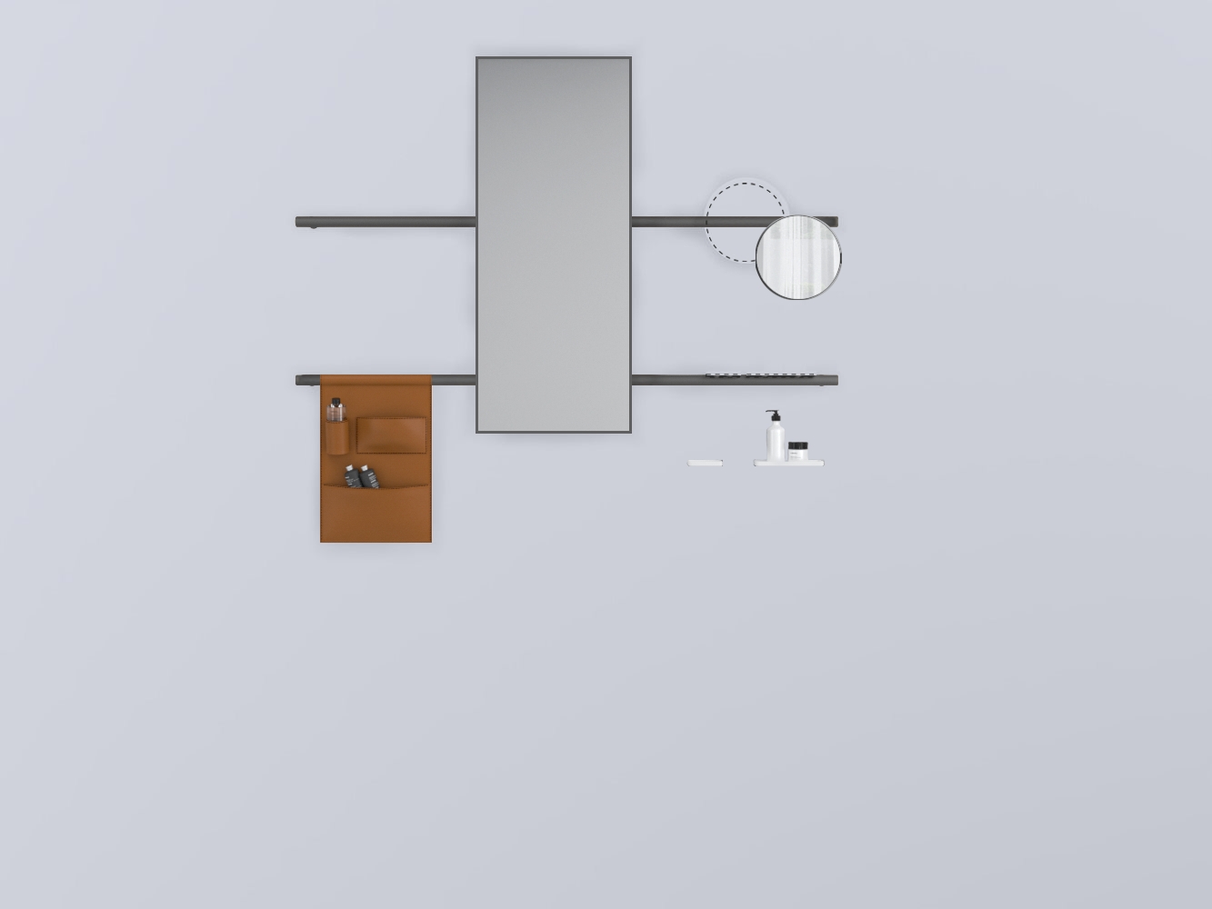 SWSTR-CM+SWSPR-CM+SWSPI-NM+SWM10-BI+SWM20-BI+SWSCR-NA прямоугольный стали cielo Siwa Ceramica Cielo