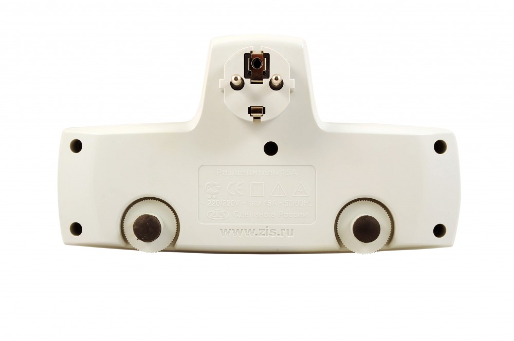 Pilot T USB Разветвитель , 4 розетки (евро с заземлением), 2*usb ZIS Santreyd  - Вид №2