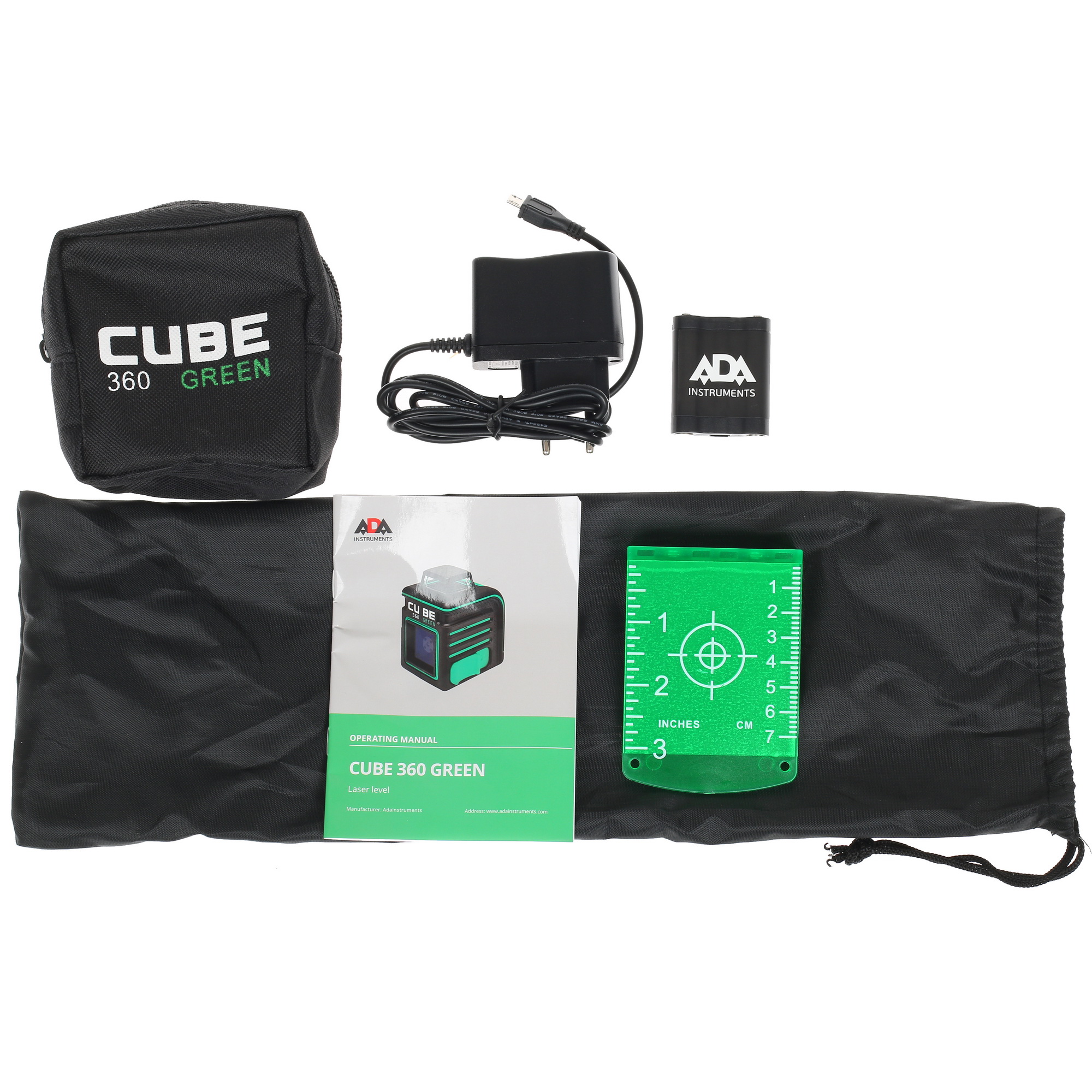Лазерный уровень ADA Cube 360 Green Professional Edition 1303871 STDN-0060530 - Вид №14