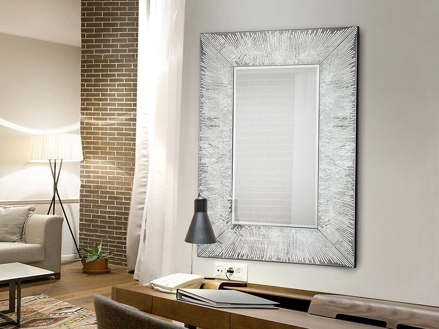 064128 Зеркало 120x80 серебро Schuller Aurora