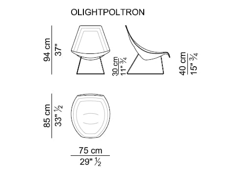 Кожаное кресло с салазками i 4 Mariani Oyster ARCH-00033405 - Вид №7