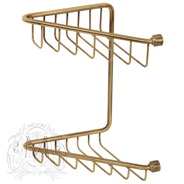 Полка-решетка двойная MIGLIORE Complementi ML.COM.BR-50.112.BR - бронза ML.COM-50.112.BR - Вид №2