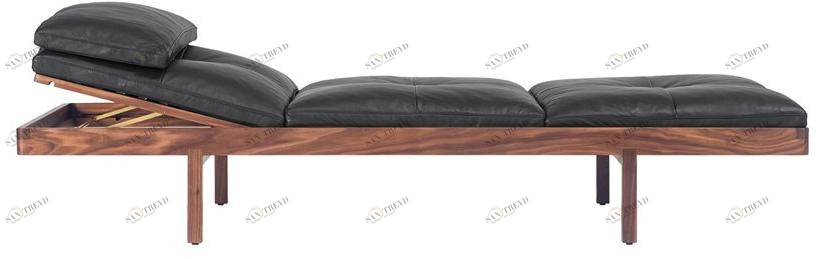 BassamFellows Мягкая кушетка из кожи Daybed Cb-41