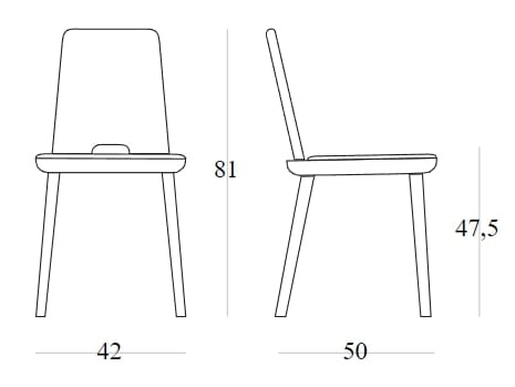 Стул из ясеня с мягким сиденьем SIPA планшет ARCH-00136425 - Вид №10
