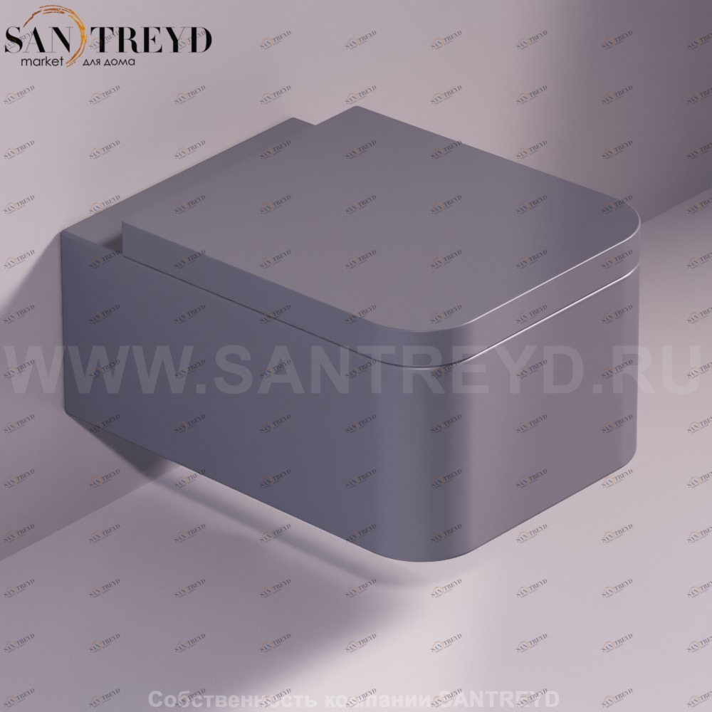 FL63ANTRACITEMATT Подвесной унитаз настенный Серый Simas Flow Италия