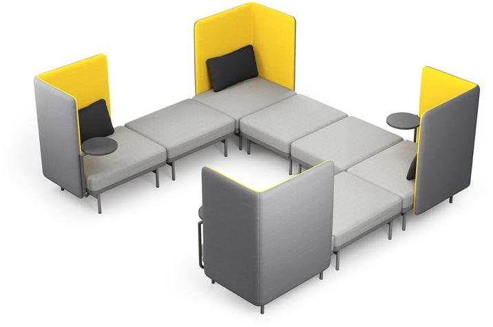 SOFTREND Мягкий диван из ткани с высокой спинкой Frankie sun-id-1465730 - Вид №3