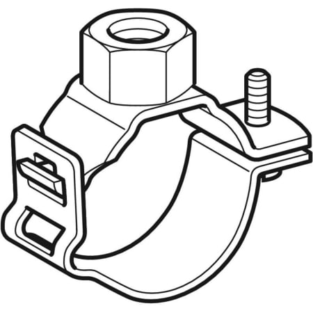 363.842.00.1 Хомут Geberit с соединительной муфтой G 3/4", регулируемый Geberit  - Вид №1