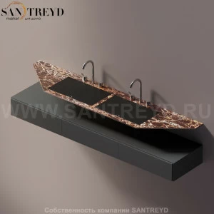 AELLN0AA22022DD Подвесная раковина настенная прямоугольная Agape Ell