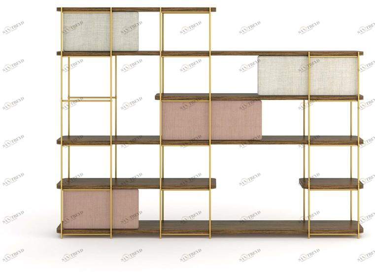 Momocca Модульный двухсторонний книжный шкаф Julia Je04