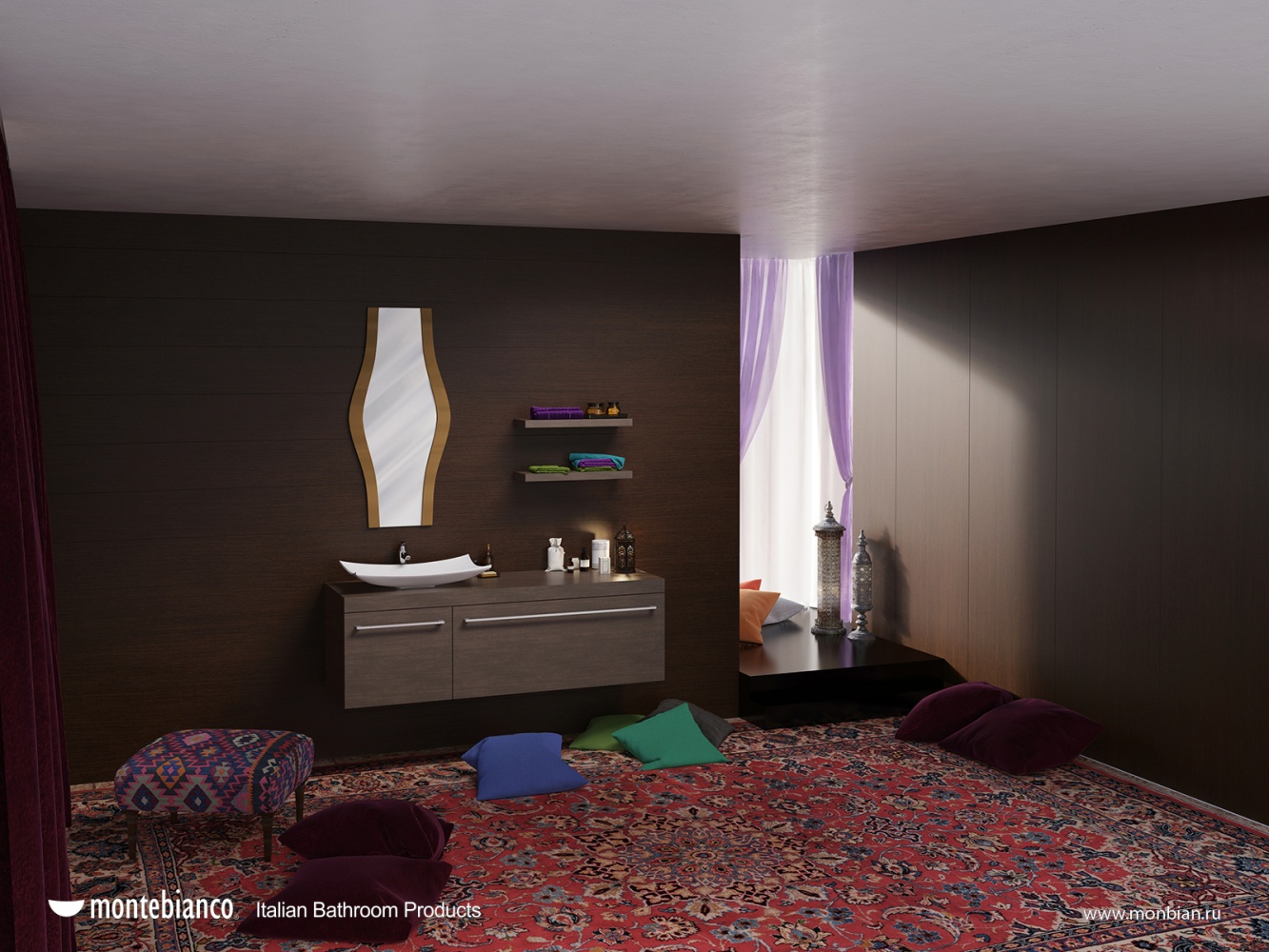 13162 Раковина Montebianco Lugano Santreyd - Вид №11