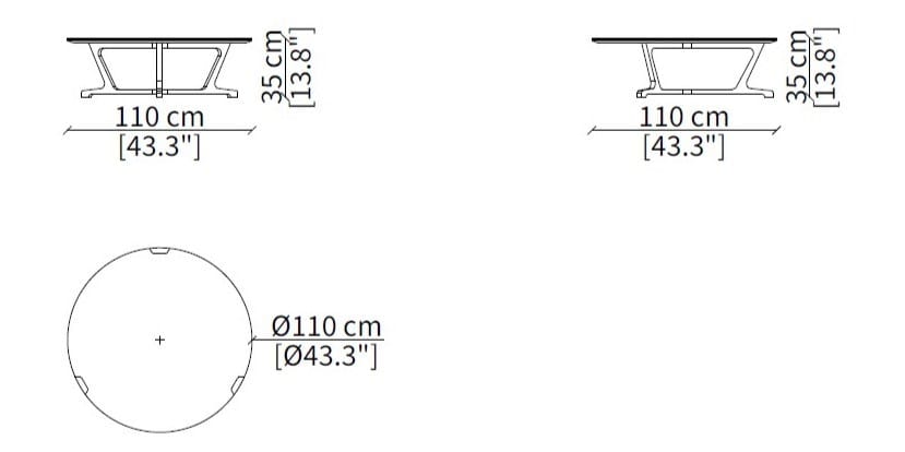 Журнальный столик из керамогранита Frigerio Arja ARCH-00011928 - Вид №4