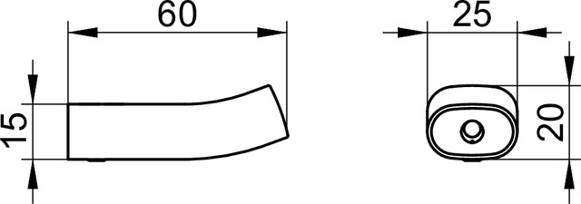 11514030000 Крючок для полотенца KEUCO Edition 400 - Вид №3