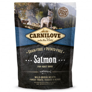 ПР0039863 Корм для собак Carnilove беззерновой, лосось сух. 1,5кг Brit