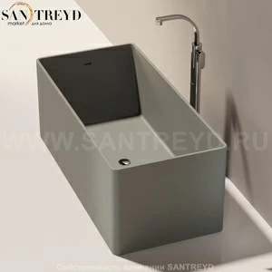 Flaminia WASH Ванна свободностоящая 150 см серая MW150.7037