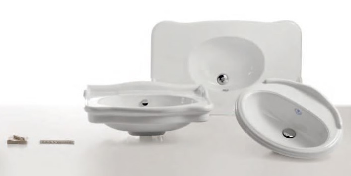 WINLAVB Подвесная раковина настенная овальная Ceramica Cielo  белая  - Вид №2